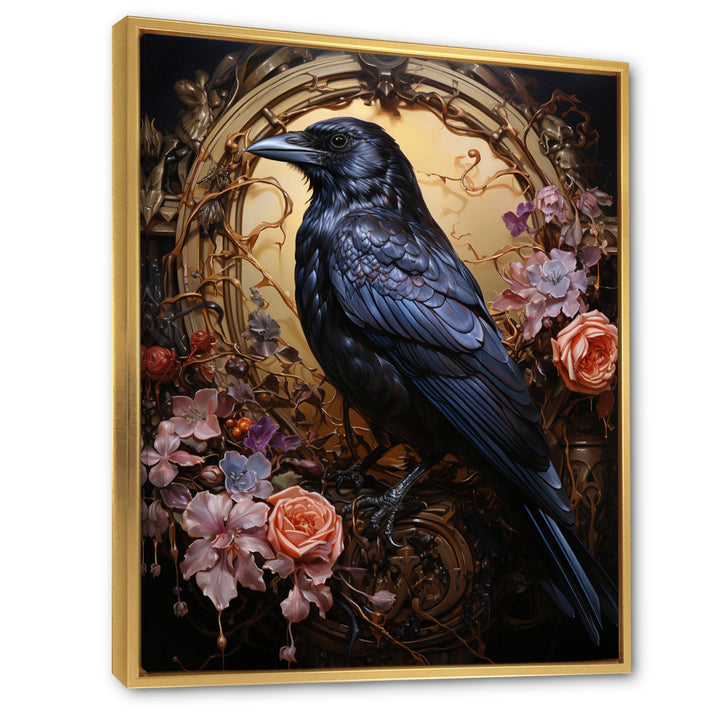Crow Opulent Oath - Crow Canvas Wall Art