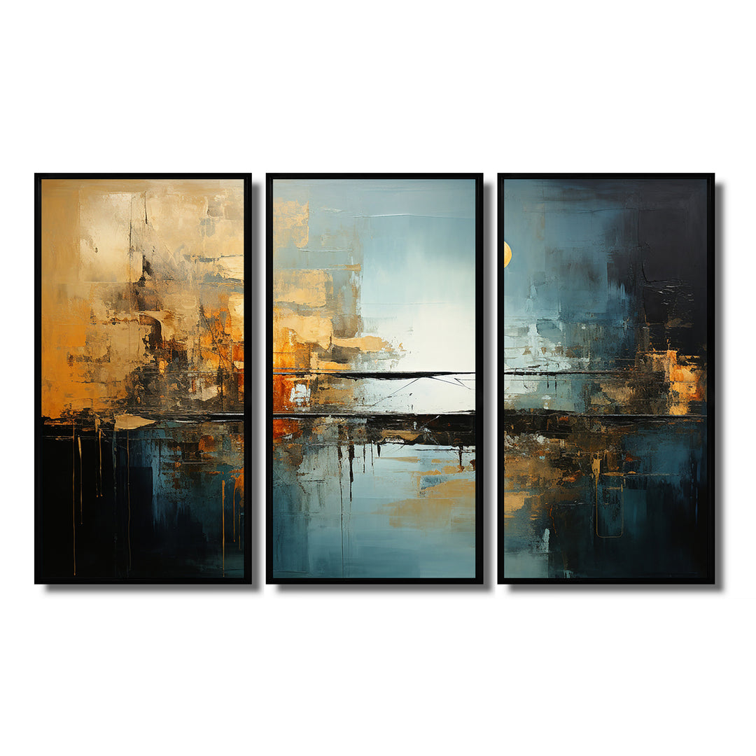Teal Orange Bold Energy I - Multi-Panels