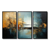 Teal Orange Bold Energy I - Multi-Panels