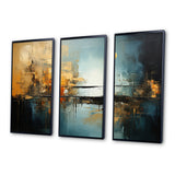 Teal Orange Bold Energy I - Multi-Panels