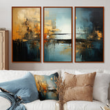 Teal Orange Bold Energy I - Multi-Panels