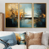 Teal Orange Bold Energy I - Multi-Panels