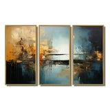 Teal Orange Bold Energy I - Multi-Panels