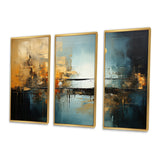 Teal Orange Bold Energy I - Multi-Panels