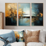 Teal Orange Bold Energy I - Multi-Panels