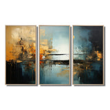 Teal Orange Bold Energy I - Multi-Panels