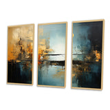 Teal Orange Bold Energy I - Multi-Panels