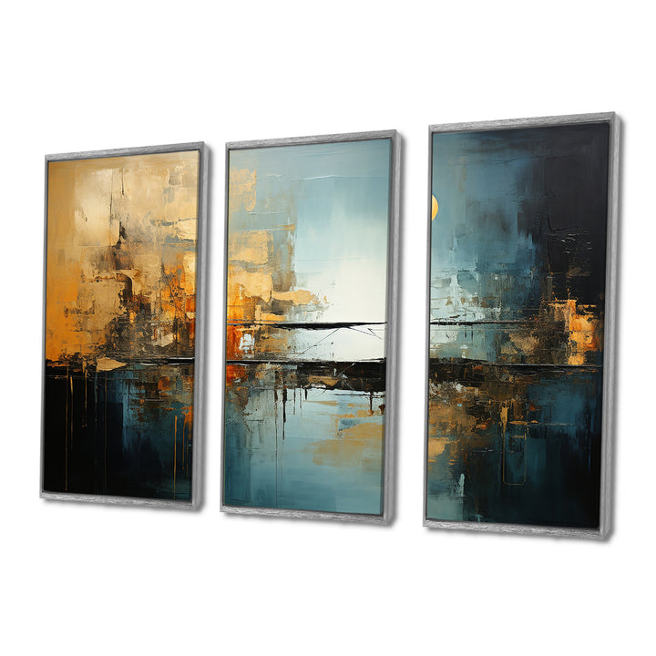 Teal Orange Bold Energy I - Multi-Panels