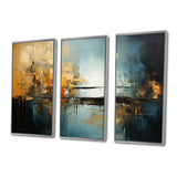 Teal Orange Bold Energy I - Multi-Panels