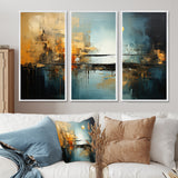 Teal Orange Bold Energy I - Multi-Panels