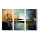 Teal Orange Bold Energy I - Multi-Panels
