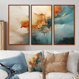 Teal Orange Bold Energy V - Multi-Panels