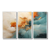 Teal Orange Bold Energy V - Multi-Panels