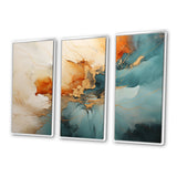 Teal Orange Bold Energy V - Multi-Panels