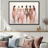 Pink Dance Quiet Ensemble - Fashion Canvas Wall Art