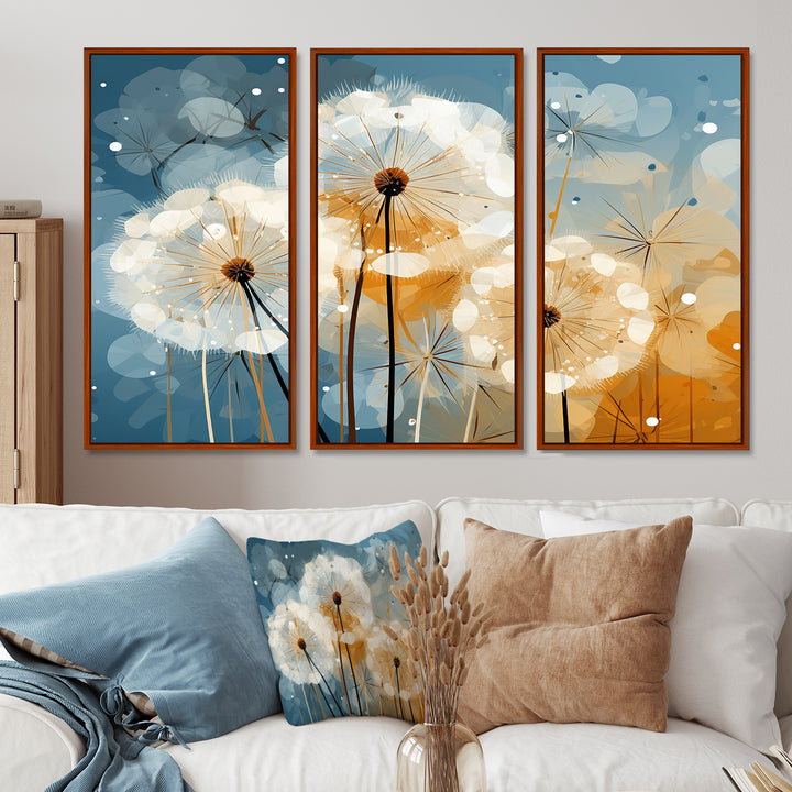 Dandelion Natures Sunbursts I - Multi-Panels