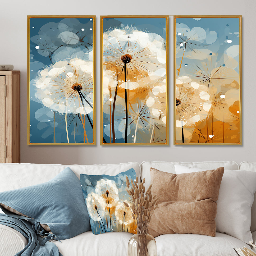Dandelion Natures Sunbursts I - Multi-Panels