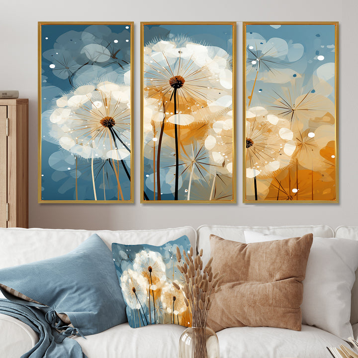 Dandelion Natures Sunbursts I - Multi-Panels