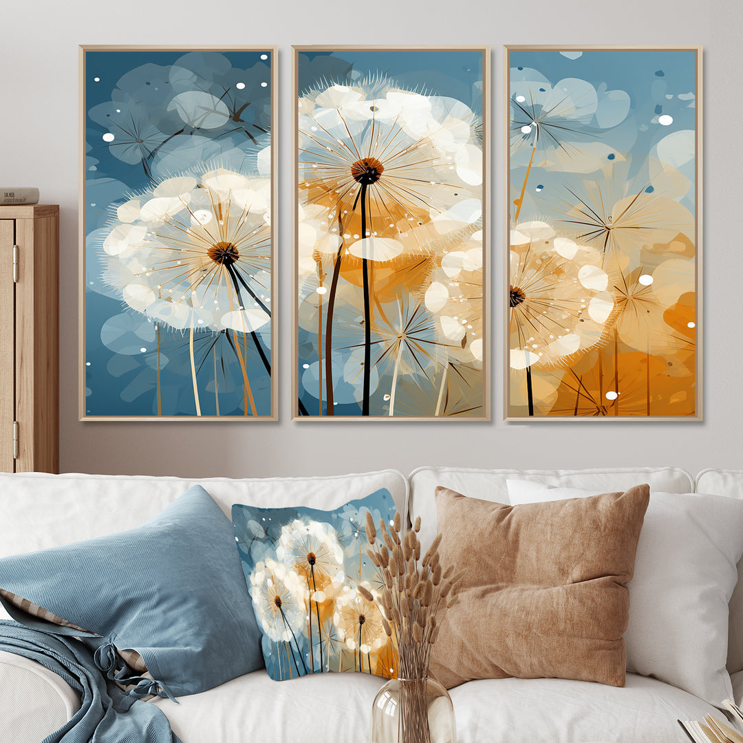 Dandelion Natures Sunbursts I - Multi-Panels