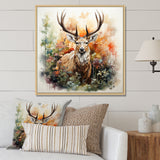 Deer Abstracted Nature - Deer Wall Art Prints