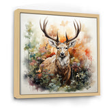 Deer Abstracted Nature - Deer Wall Art Prints