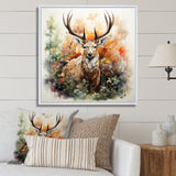 Deer Abstracted Nature - Deer Wall Art Prints