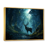 Deer Dancing Shadows - Deer Large Canvas Wall Art