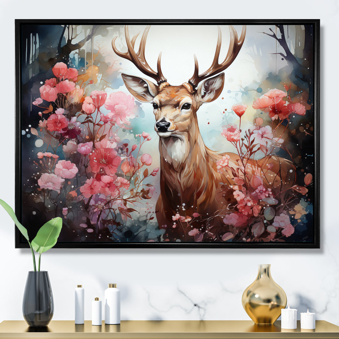 Deer Mystical Forest - Deer Living Room Wall Art