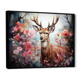 Deer Mystical Forest - Deer Living Room Wall Art
