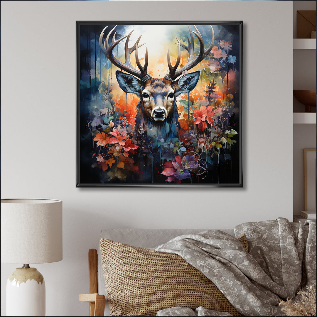 Deer Wilderness Symphony - Deer Wall Art Prints