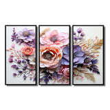 Delicate Florals Paint - Multi-Panel Canvas Prints