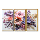 Delicate Florals Paint - Multi-Panel Canvas Prints