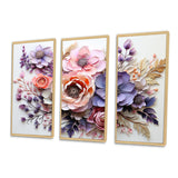 Delicate Florals Paint - Multi-Panel Canvas Prints