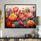 Desert Cacti Garden IV - Landscapes Canvas Wall Art