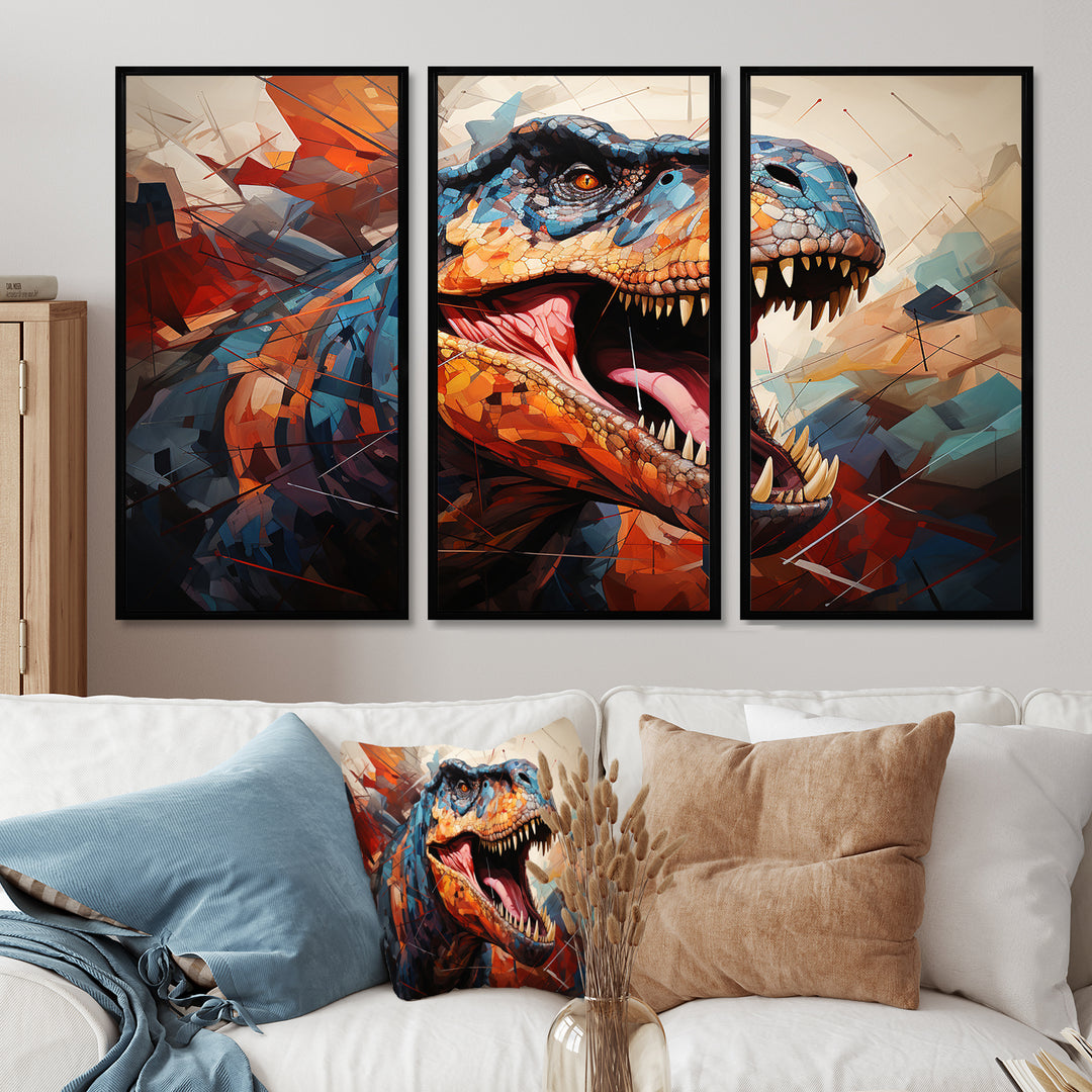 Dinosaur Prehistoric Legacy Geometric II - Multi-Panels