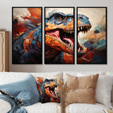 Dinosaur Prehistoric Legacy Geometric II - Multi-Panels