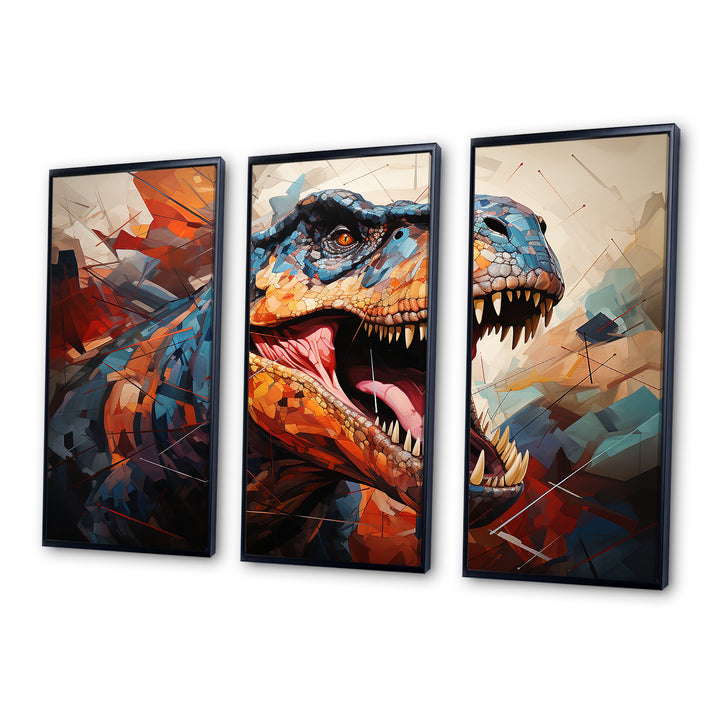 Dinosaur Prehistoric Legacy Geometric II - Multi-Panels