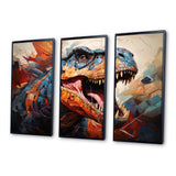 Dinosaur Prehistoric Legacy Geometric II - Multi-Panels