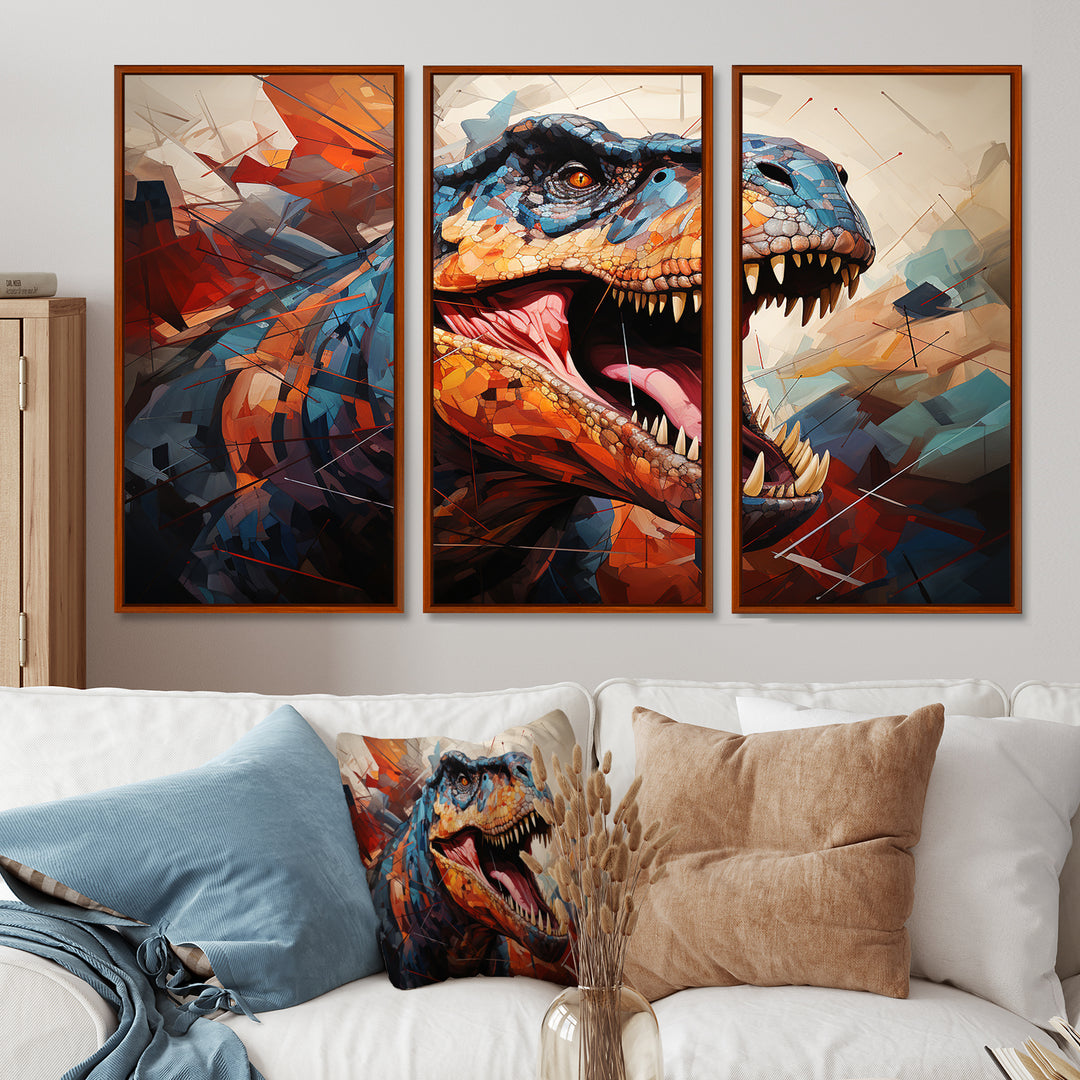 Dinosaur Prehistoric Legacy Geometric II - Multi-Panels