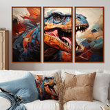 Dinosaur Prehistoric Legacy Geometric II - Multi-Panels