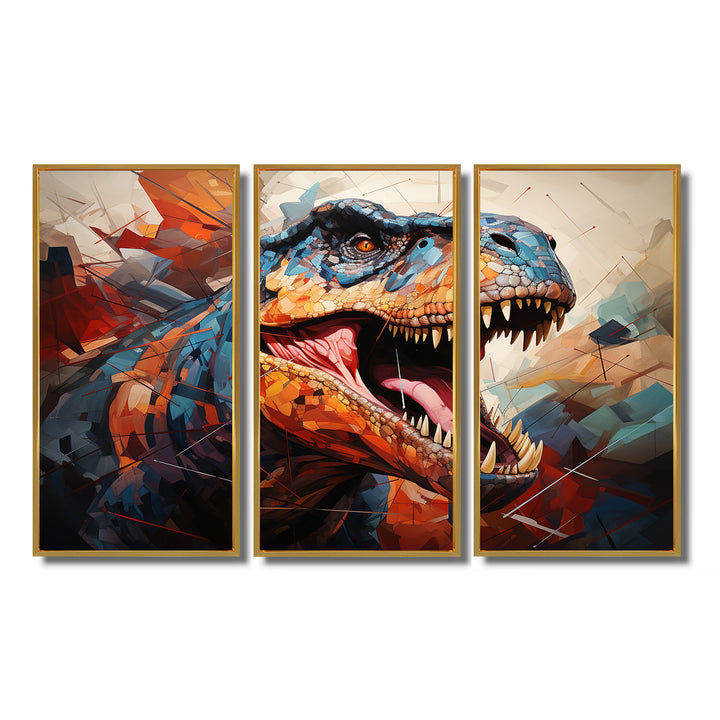 Dinosaur Prehistoric Legacy Geometric II - Multi-Panels