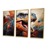 Dinosaur Prehistoric Legacy Geometric II - Multi-Panels
