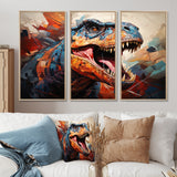 Dinosaur Prehistoric Legacy Geometric II - Multi-Panels