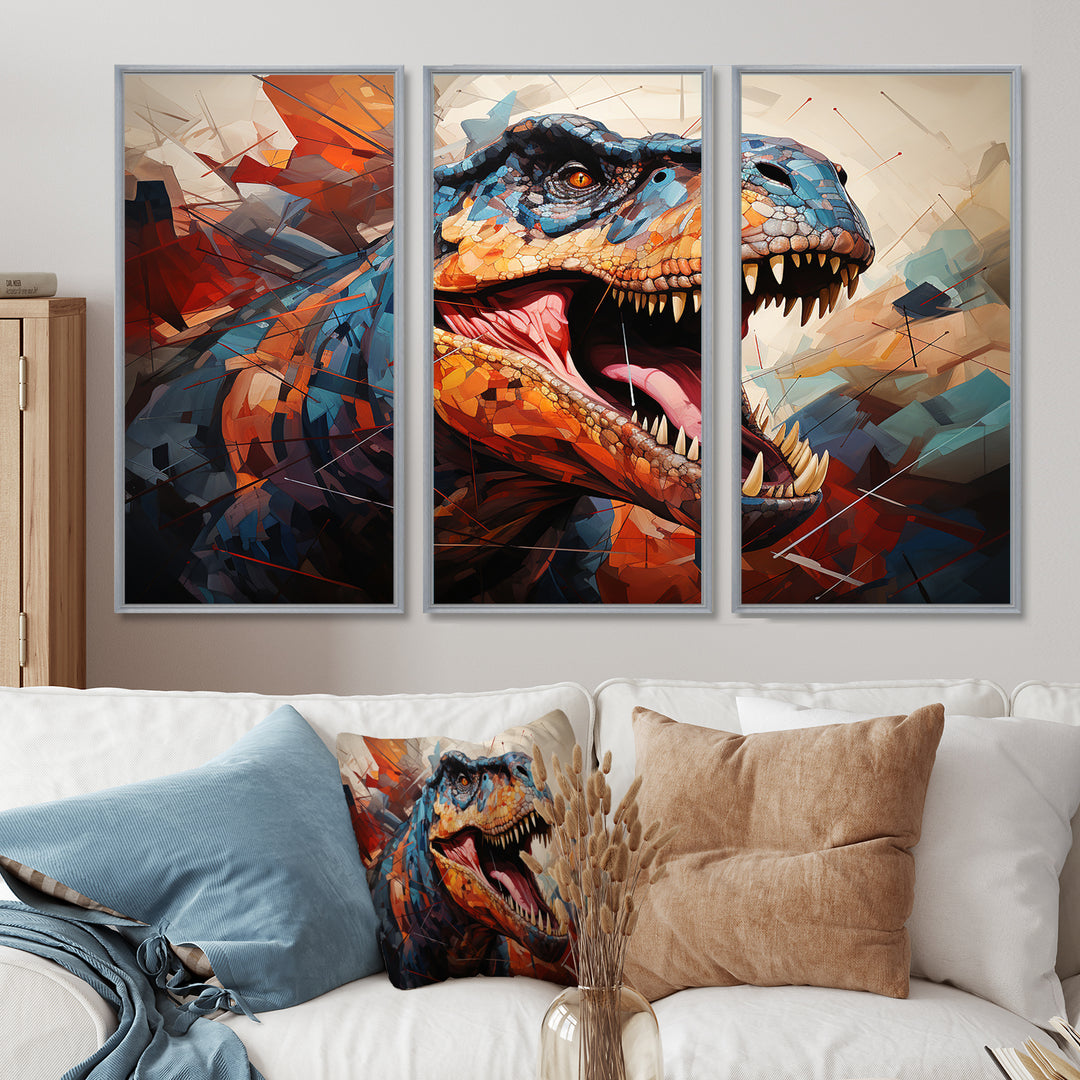 Dinosaur Prehistoric Legacy Geometric II - Multi-Panels