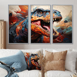 Dinosaur Prehistoric Legacy Geometric II - Multi-Panels