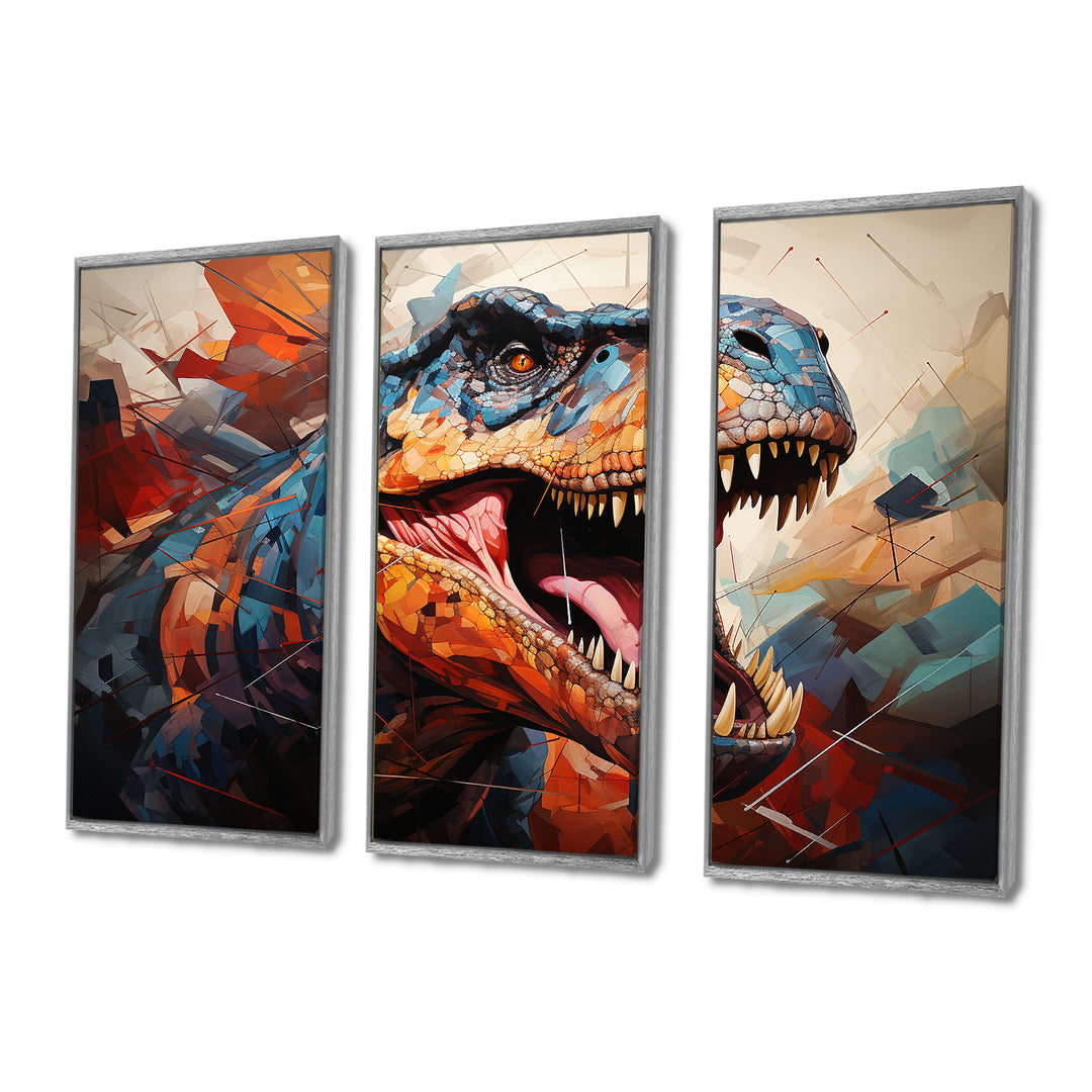 Dinosaur Prehistoric Legacy Geometric II - Multi-Panels