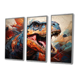 Dinosaur Prehistoric Legacy Geometric II - Multi-Panels