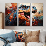 Dinosaur Prehistoric Legacy Geometric II - Multi-Panels