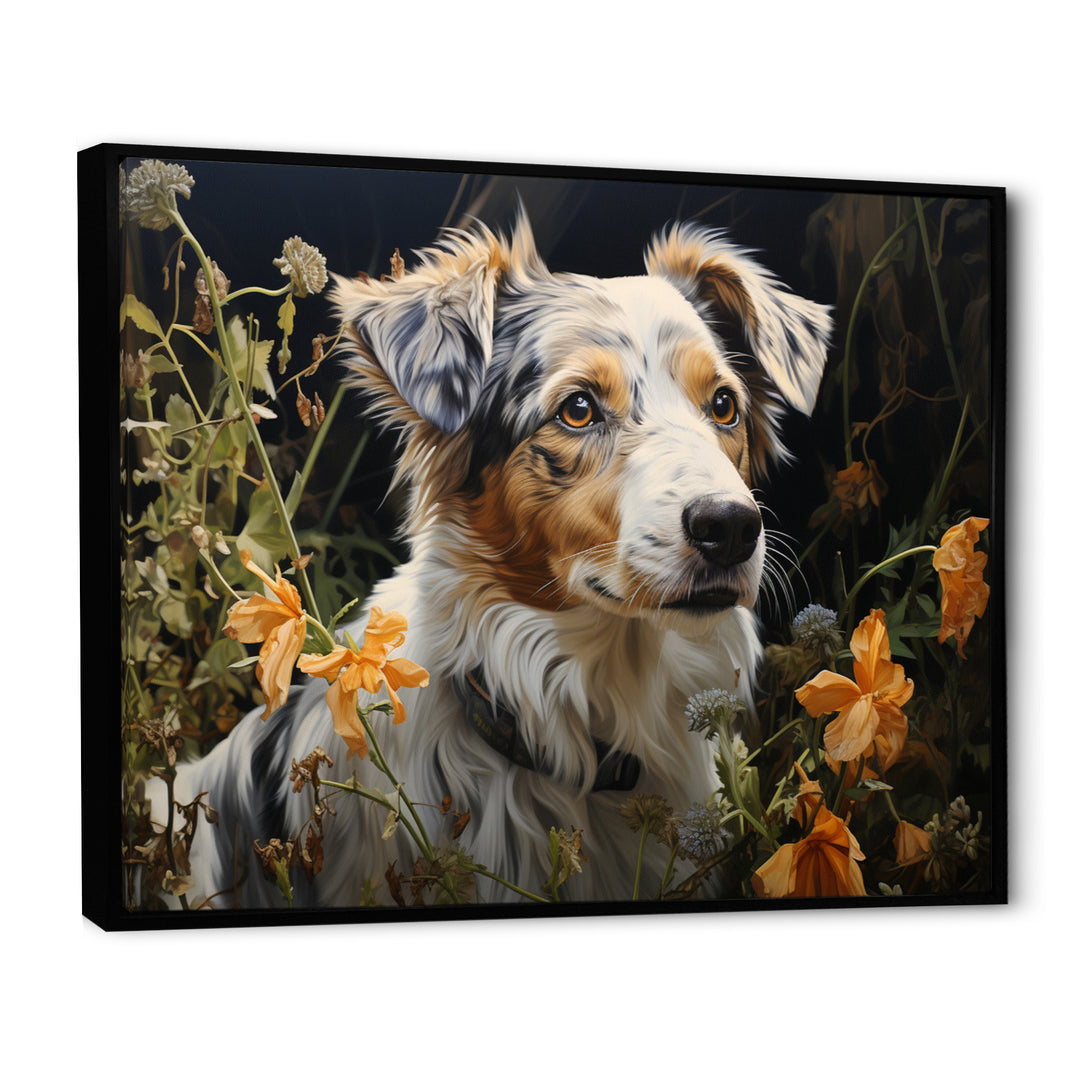 Dog Inquisitive Canine Pastoral - Dog Wall Art Prints