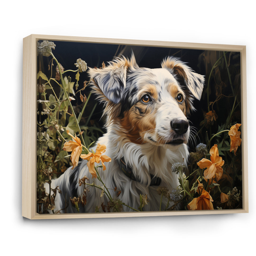 Dog Inquisitive Canine Pastoral - Dog Wall Art Prints